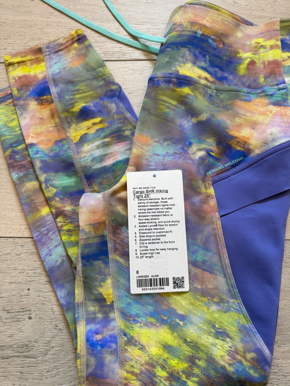 Lululemon Cargo Super High-Rise Hiking Tight 25” in Altered Nature Size 8 - Picture 11 of 13